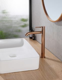 Смеситель для раковины ABBER Wasser Kreis AF8111RG розовое золото